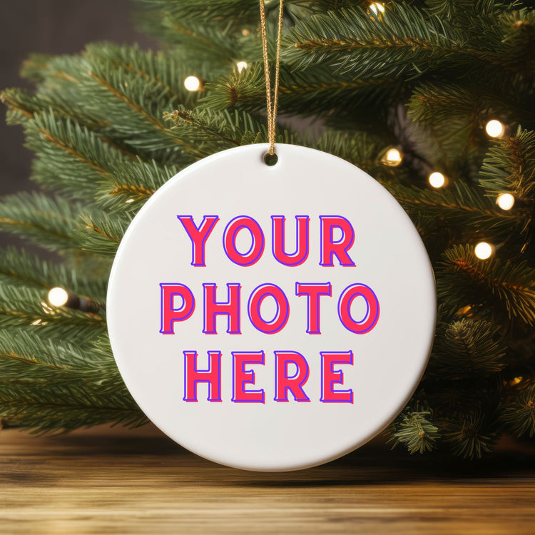 Custom Photo Christmas Ornament