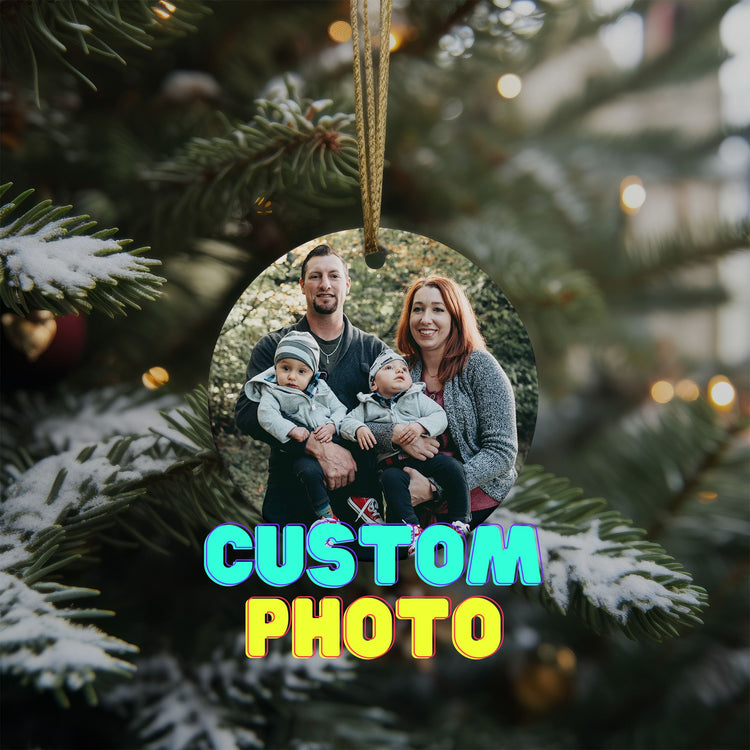 Custom Photo Christmas Ornament