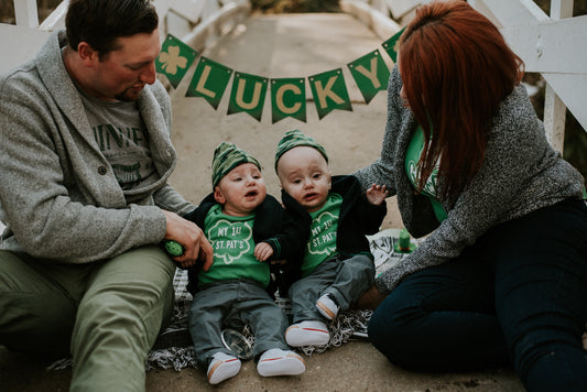 St Patrick's Day Twin Photos
